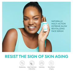 Makari serum texture on skin showing lightweight absorbent formula benefit
