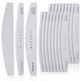 Makartt front packaging showing 20 zebra emery boards and quick selection benefit