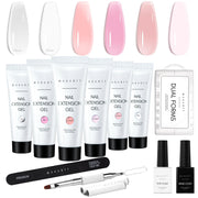 Makartt front packaging showing six poly gel jars and kit benefits
