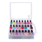 Makartt front view clear organizer showing tidy polish display