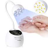 Makartt front view of compact flower-shaped lamp showing portability and style