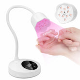 Makartt front view showing compact lamp for quick portable cures