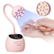 Makartt front view of lamp showing compact flower shape and portable benefit