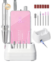 Makartt front view of pink e-file showing compact design and portability
