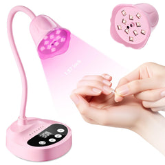 Makartt front view of cordless nail lamp showing compact, elegant design and portability
