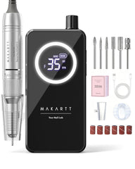 Makartt front view showing compact black body and ergonomic form, easy handling benefit