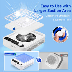 Makartt Larina side vent view demonstrating heat dissipation for longer use
