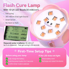 Makartt LED beads and LCD display detail for clear timer and intensity view
