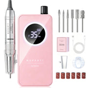 Makartt pink drill front view showing compact design and portability