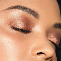 MAKE macro texture close-up of finely milled mica for smooth glide benefit