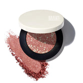 MAKE Fuzz front pan showing warm pink multichrome foil finish and true shade