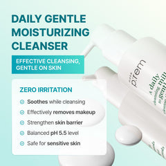 MAKE P:REM creamy milky texture close-up showing gentle, hydrating consistency