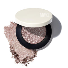 MAKE Quartz front pan showing metallic taupe finish and reflective pearls