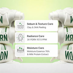 MAKE P:REM ingredient bottle highlighting mineral clay and nourishing extracts benefits