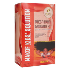 MAKOF BEAUTY natural ingredients display with aloe and castor oil for nourishing benefit
