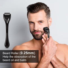 MALE GOD beard balm tin open to show smooth texture and softening