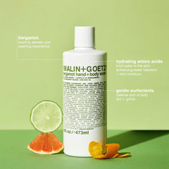 MALIN+GOETZ pump close-up highlighting easy dispensing and mess-free use