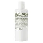 MALIN+GOETZ front bottle view showing product and clean design benefits