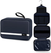 Maliton front view showing compact navy bag and space-saving design
