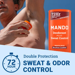 Mando bourbon stick open showing smooth texture for comfortable application