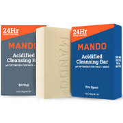 Mando front packaging showing two cleansing bars for versatile odor control
