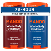 Mando front packaging showing two solid sticks and clear branding for convenience