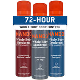 Mando spray front packaging showing can design and strength