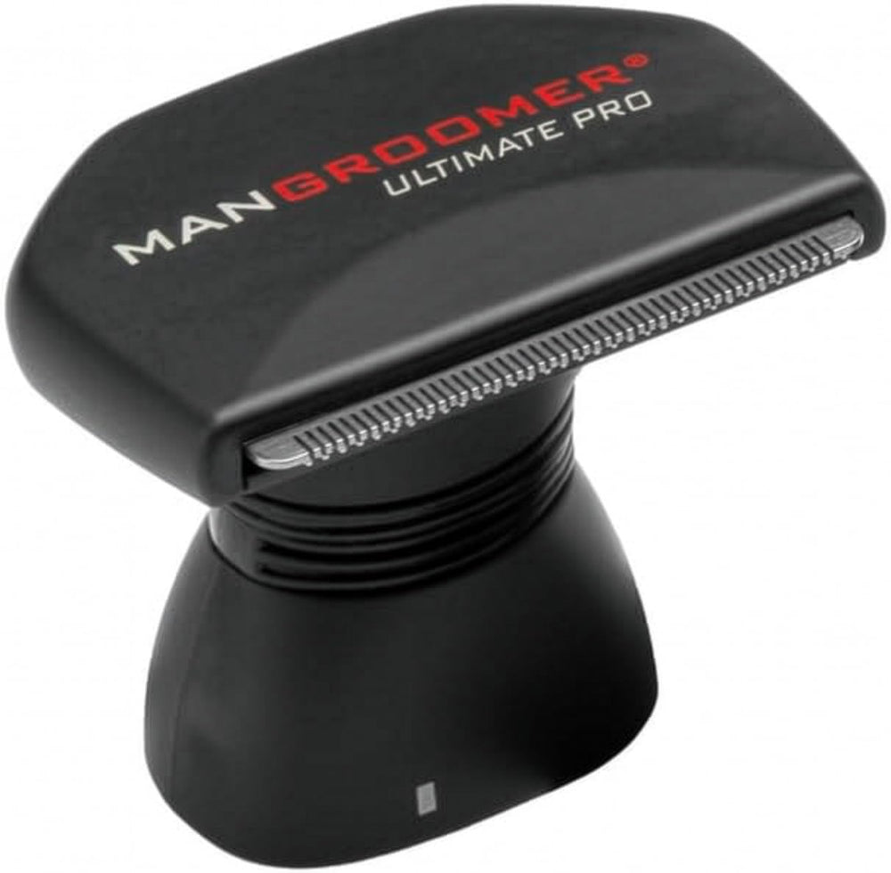 MANGROOMER attachment head front view showing fit and quick install benefit