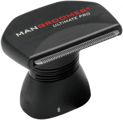 MANGROOMER attachment head front view showing fit and quick install benefit