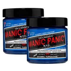 Manic Panic Atomic Turquoise front packaging showing bold turquoise color and brand