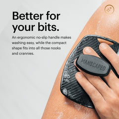 MANSCAPED hanging hook feature showing quick-dry storage and hygiene benefit