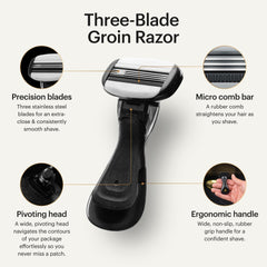 MANSCAPED pivoting head detail improving contour-following for safer shaves