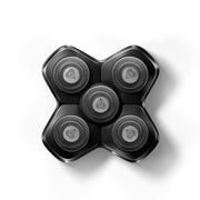 MANSCAPED replacement pad front view showing five-blade head for smooth shaves