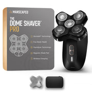 MANSCAPED front view of Dome Shaver PRO showing ergonomic design and portability