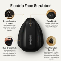 MANSCAPED Face Buffer PRO side profile highlighting slim design for comfortable grip