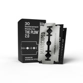 MANSCAPED front pack showing 30 blades and quick identification for convenience