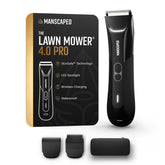 MANSCAPED front view of Lawn Mower 4.0 PRO highlighting compact design and grip