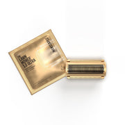 MANSCAPED Lawn Mower 5.0 Gold foil front view showing snap-in cartridge and clean finish benefit