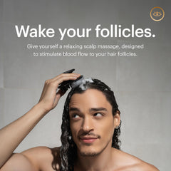 MANSCAPED Scalp Buffer close-up of silicone bristles for gentle exfoliation