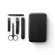 MANSCAPED front view of closed travel kit showing compact portability and protection