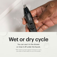 MANSCAPED textured matte rubberized grip for secure comfortable handling