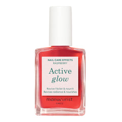 Manucurist bottle front packaging showing rosy-tint and shine benefits