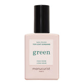 Manucurist bottle front view showing Green Sunshine Top Coat for glossy protection