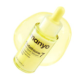 ma:nyo bottle front view showing serum and label for quick identification