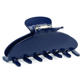 MAORULU navy blue clip front view showing polished finish and stylish look