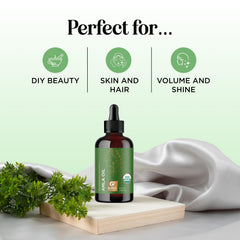Maple Holistics amla oil pouring to show smooth cold-pressed texture