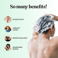 Maple Holistics lather texture on hand demonstrating gentle foam