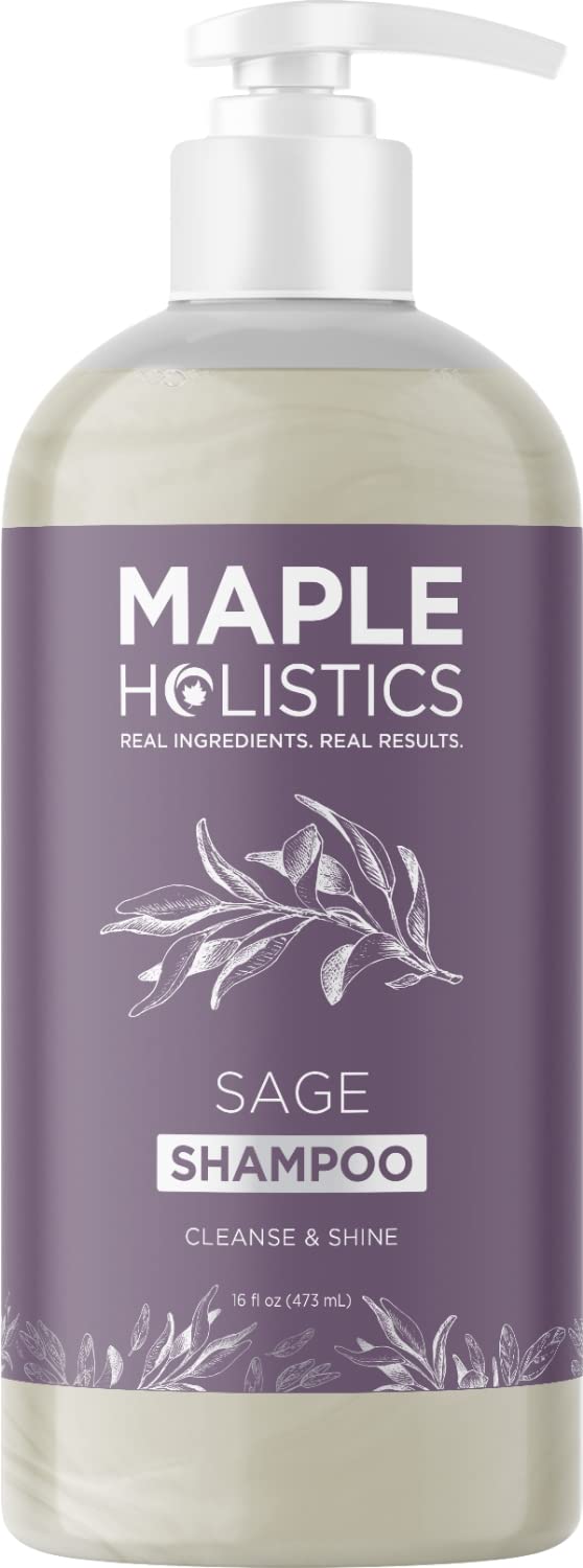 Maple Holistics front bottle showing product branding and clarifying benefit