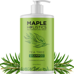 Maple Holistics front bottle view showing clean label and easy-pour cap benefit