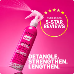 Marc Anthony close-up of spray nozzle demonstrating fine mist for gentle detangling